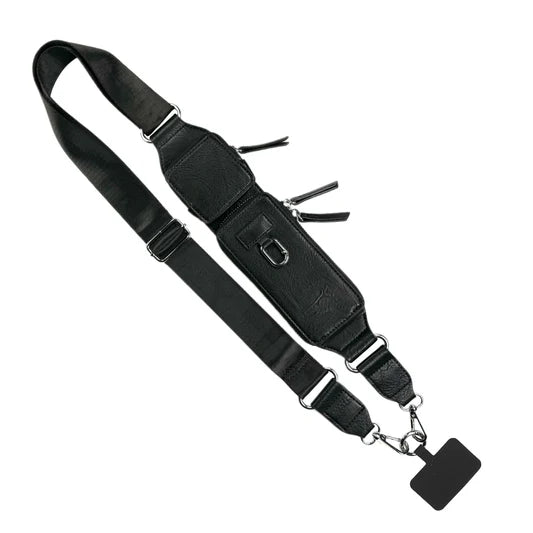 ZIP AND CLIP RFID STRAP- BLACK