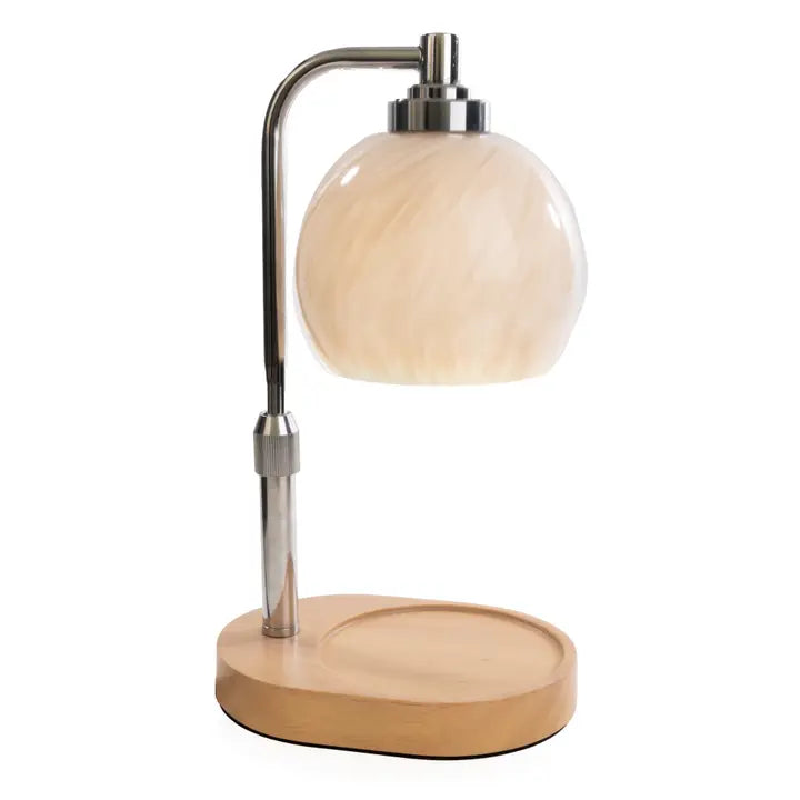 SWIRL BLOWN GLASS LAMP