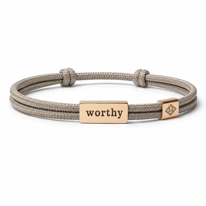 SENTIMENT BRACELET WORTHY