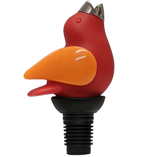CHIRPYTOP Wine Pourer- RED/ORANGE