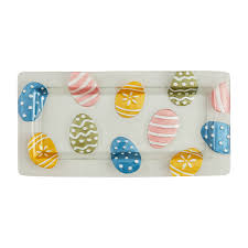 GLASS EASTER EGG PLATTER