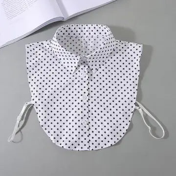 WHITE POLKA DOT COLLAR