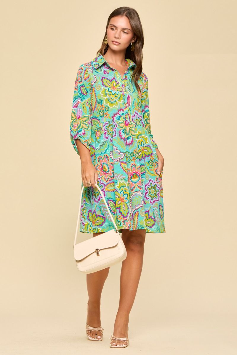 INSPIRE DRESS- EMERALD