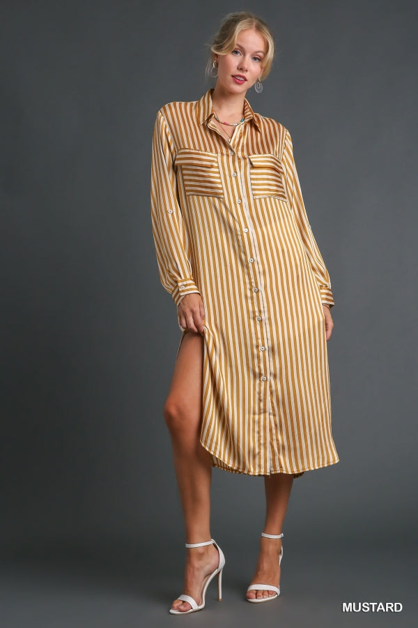 Striped Midi Dress