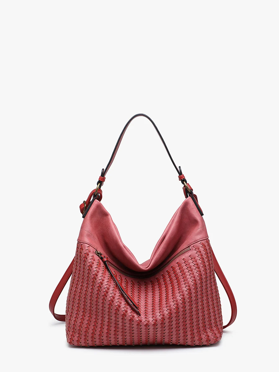 ALAYA VEGAN WOVEN HOBO
