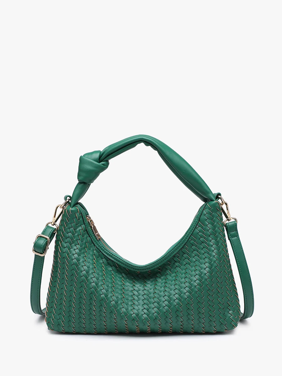 MORGAN VEGAN WOVEN EMERALD
