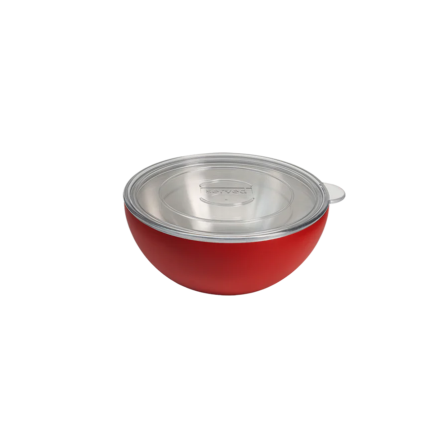 STAINLESS STEEL BOWL  20OZ STRAWBERRY