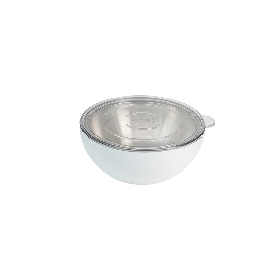 STAINLESS STEEL BOWL  20OZ BLUE WHITE ICING