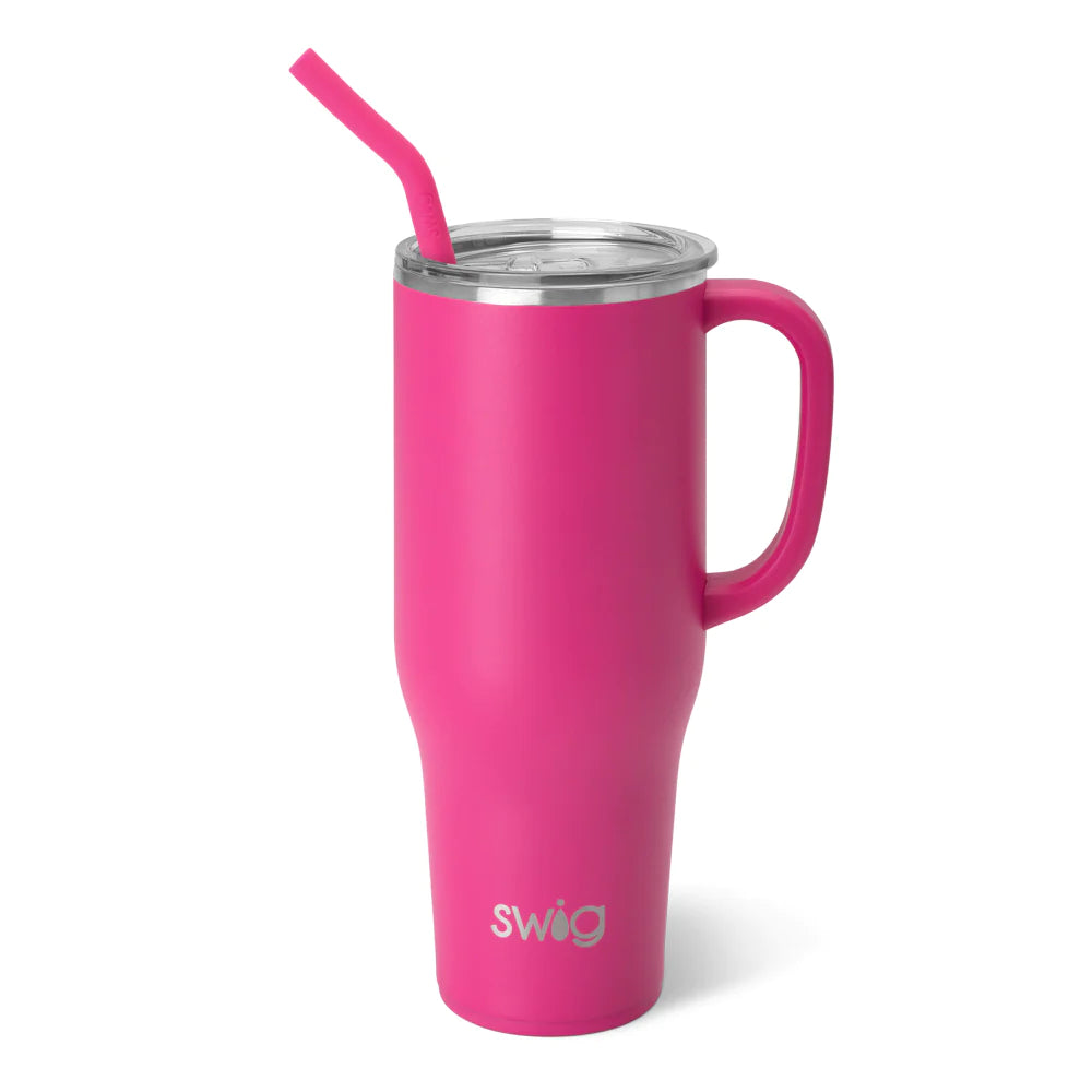 PERSONALIZED SWIG HOT PINK MEGA MUG 40OZ