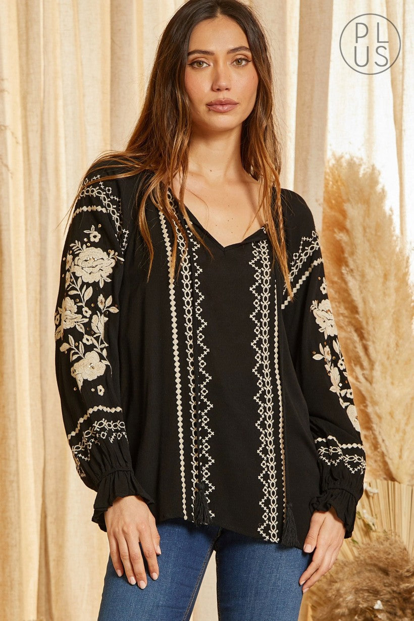 Embroidered Tunic Plus