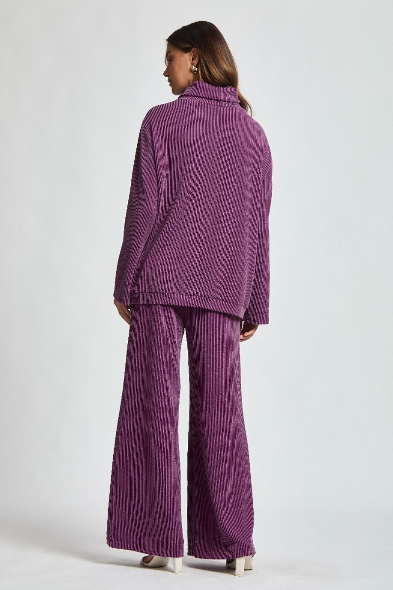 LAVISH TRAVEL SET EGGPLANT
