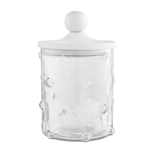 MD HOBNAIL GLASS CANISTER