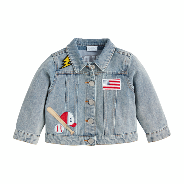 BOY DENIM PATCH JACKET