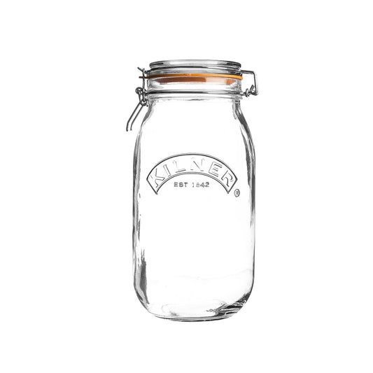 Round Glass Clip Top Jar- 2L