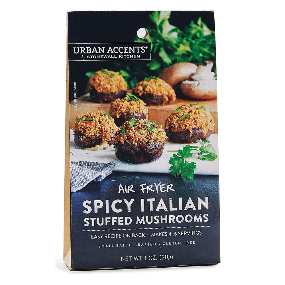 Air Fryer Spicy Italian Stuffed Mushrooms