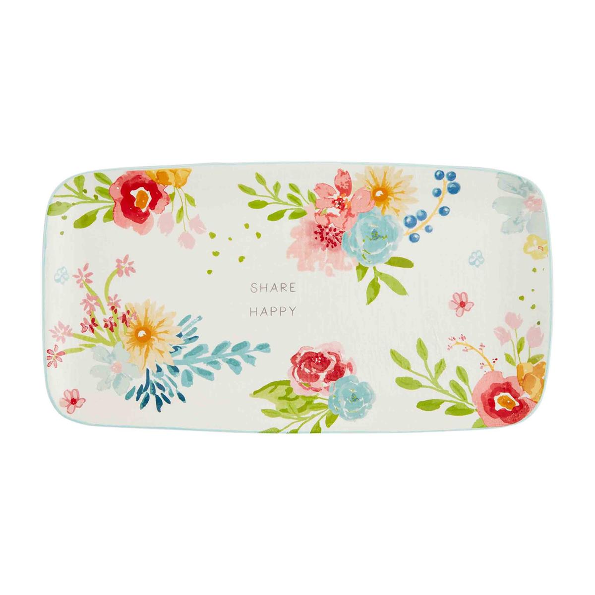 Floral Rectangular Platter