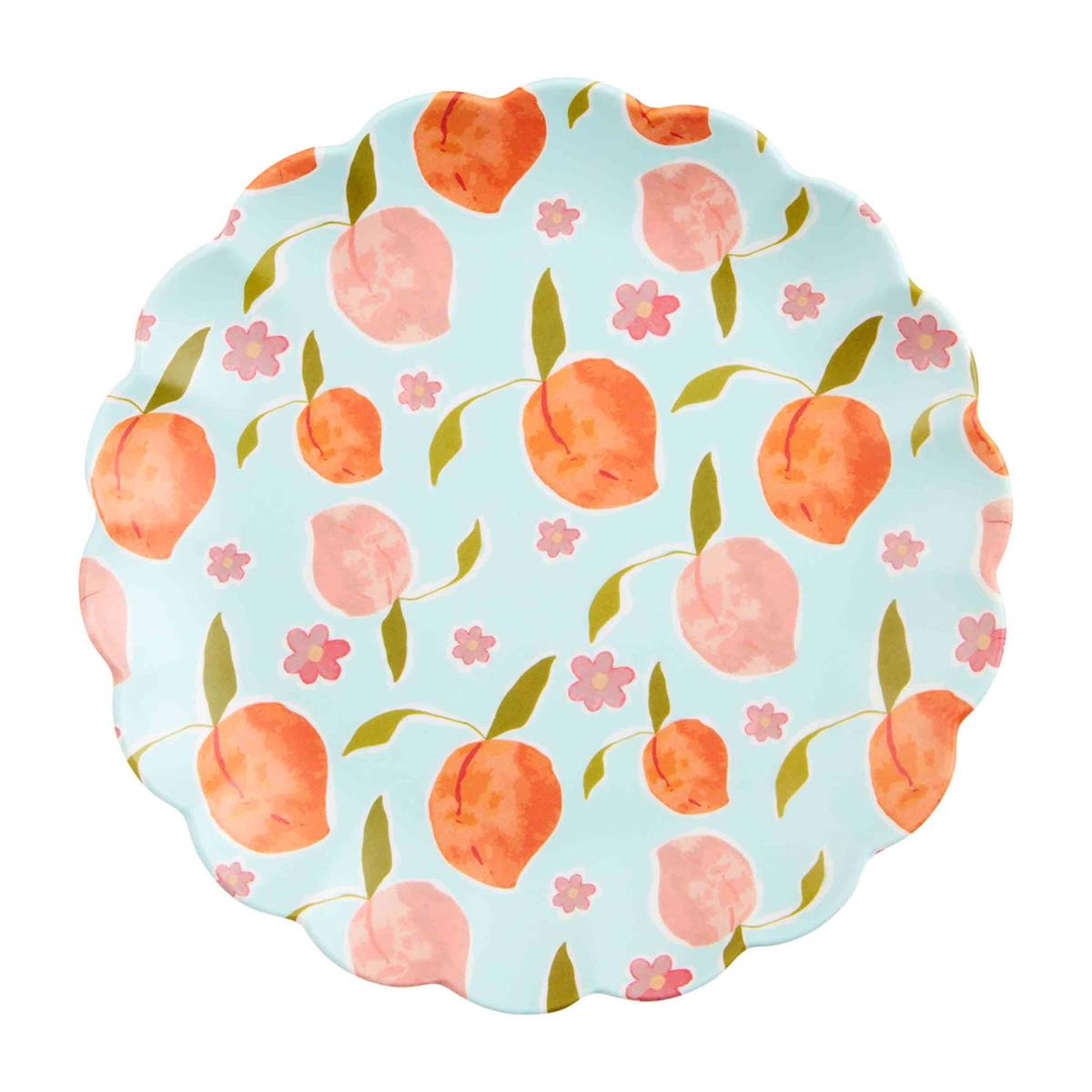 Peach Melamine Plate