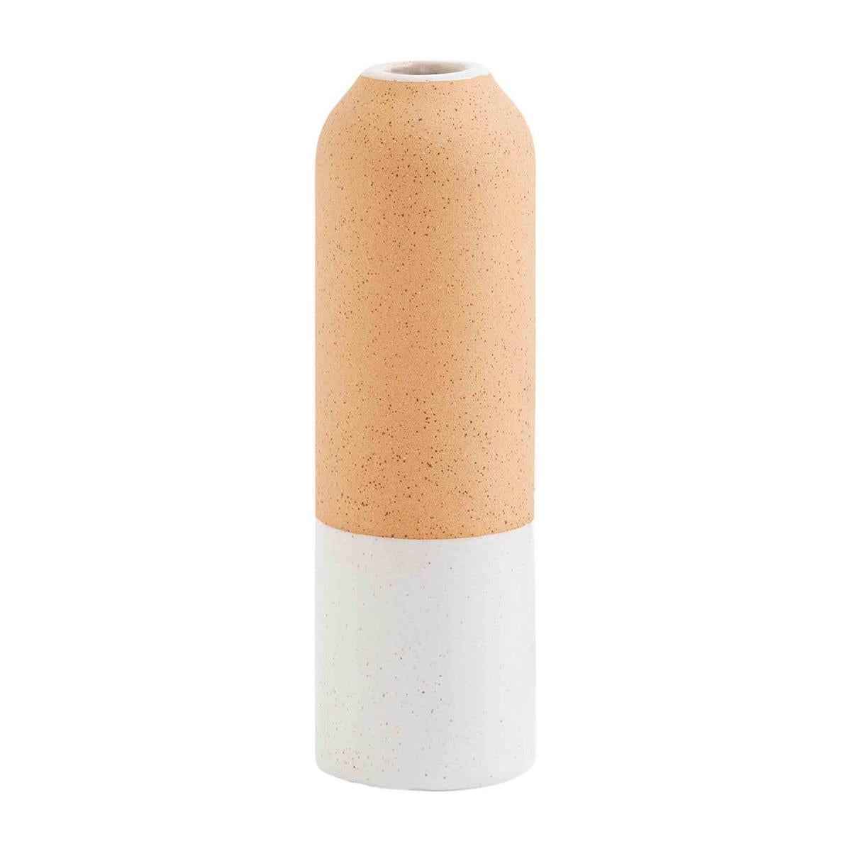 Horizontal Terracotta Stem Vase