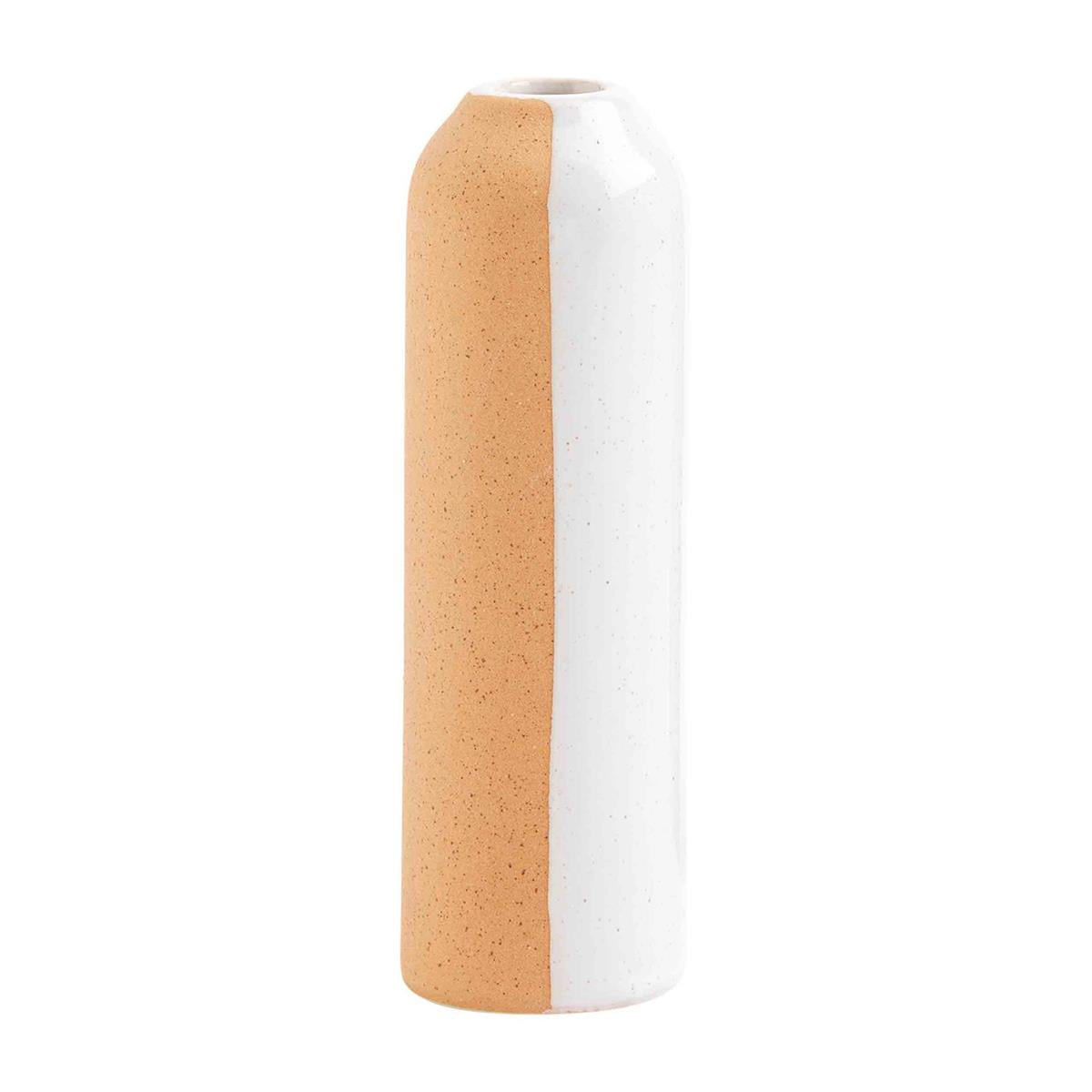 Verticall Terracott Stem Vase