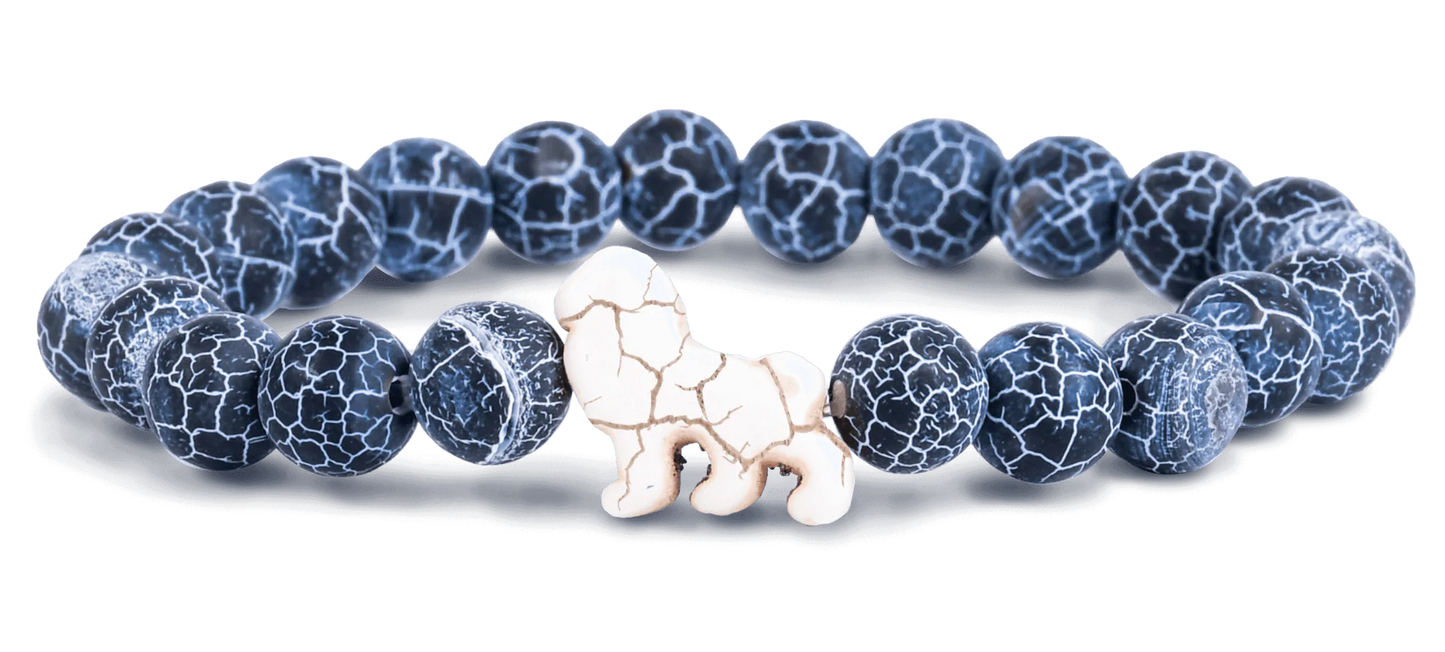 The Excursion Lion Bracelet in River Blue