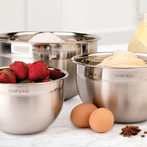 STAINLESS STEEL MIXING BOWL- 1.5 QT