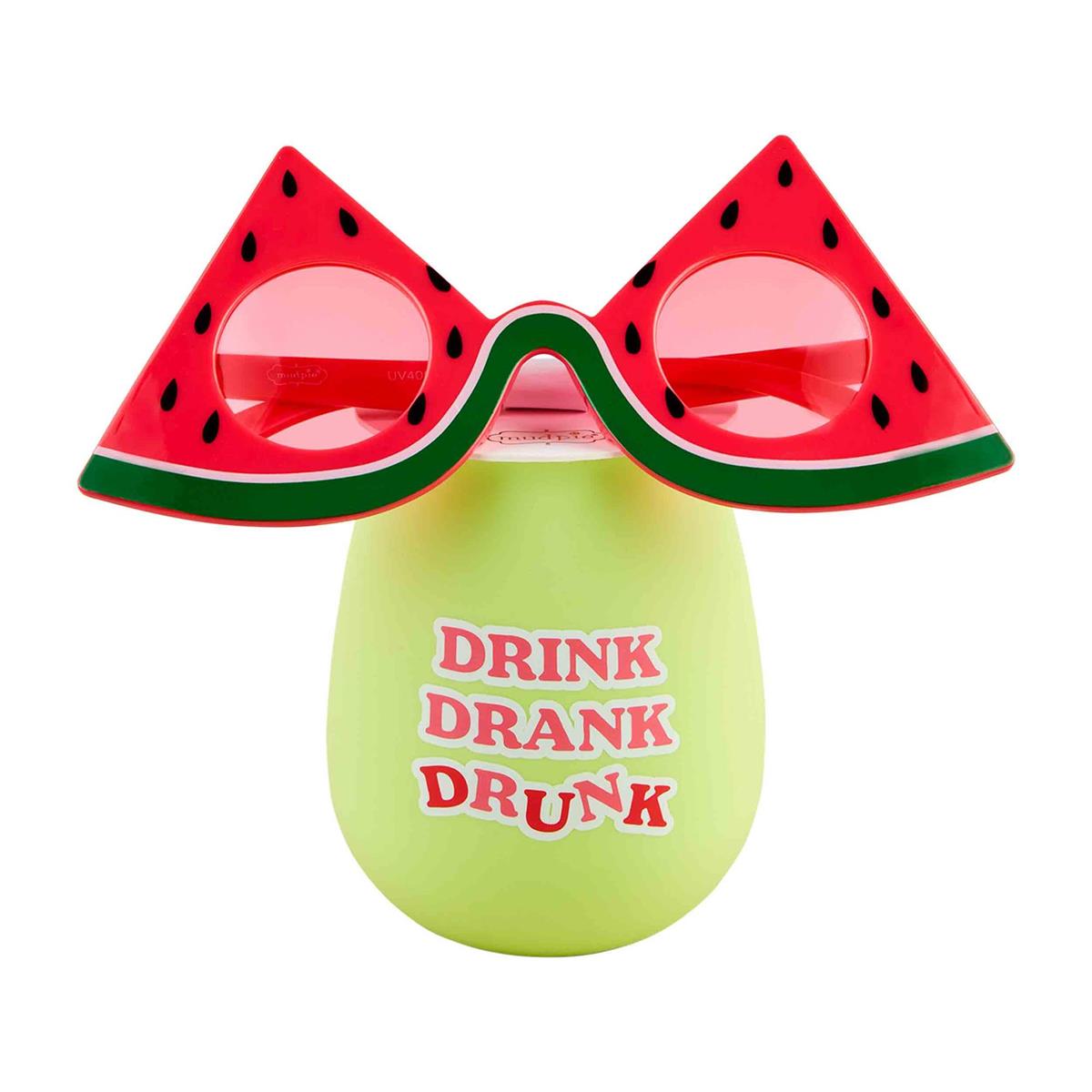 Summer Watermelon Wine Glass Set