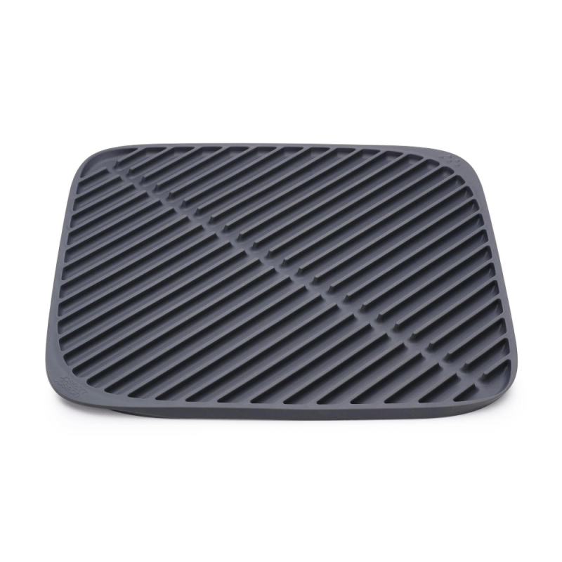 Flume Dish Draining Mat- Grey
