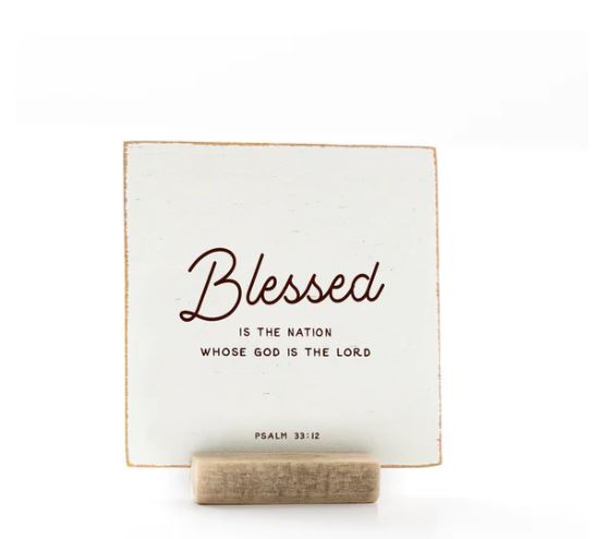 Blessed Is The Nation Whose God Is The Lord, 4x4