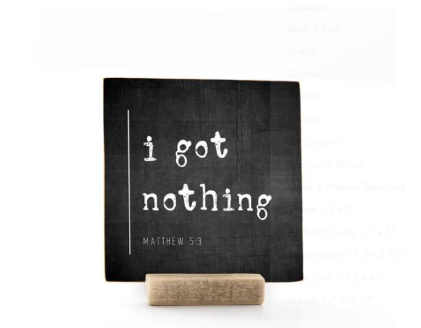 I Got Nothing, 4x4