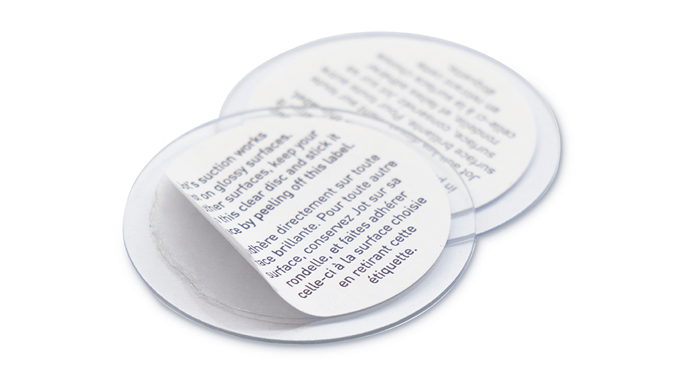 Jot- Suction Hook Pack/4 in Clear