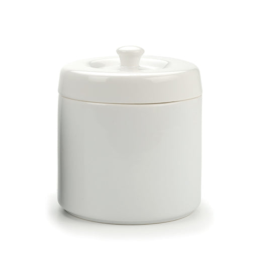 White Stoneware Grease Keeper