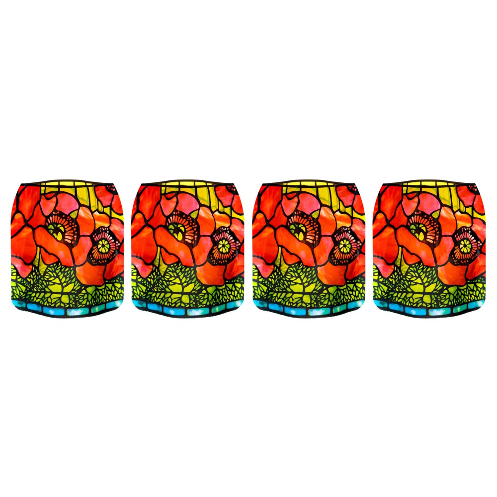 Louis C Tiffany Poppies Luminaries