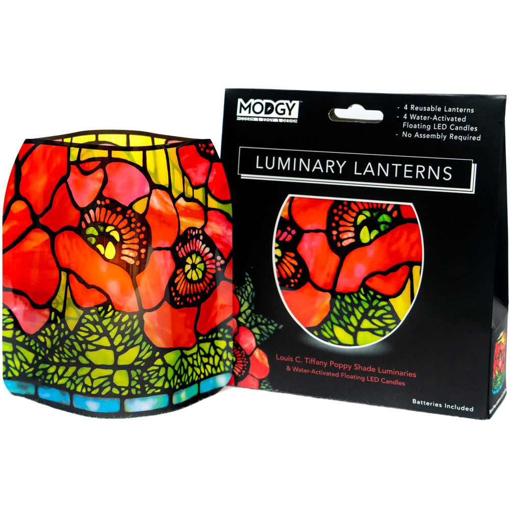 Louis C Tiffany Poppies Luminaries