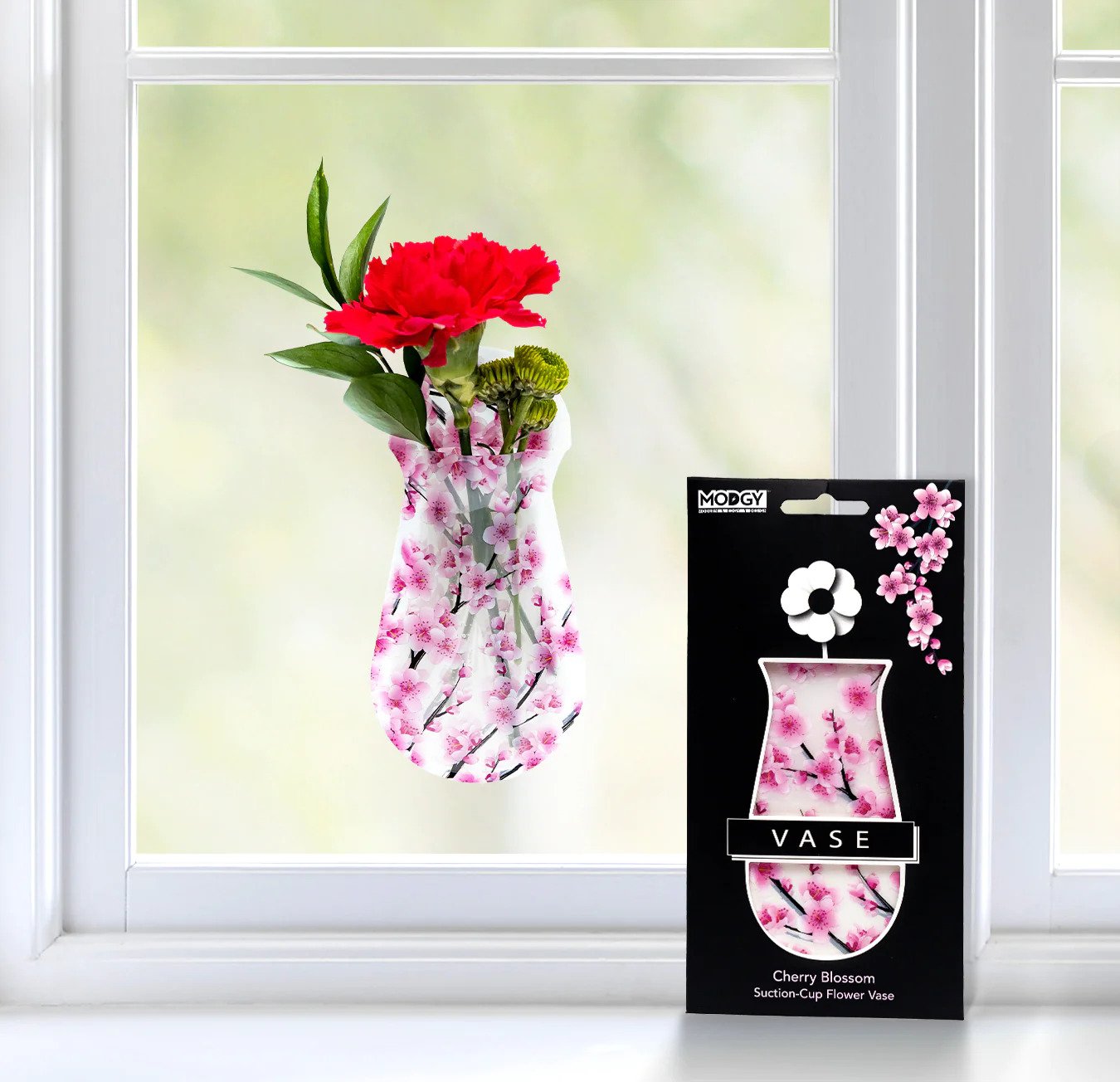 Large Suction Vase- Cherry Blossom