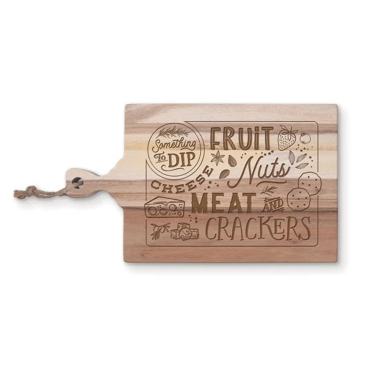 Something To Dip Acacia Cutting Board