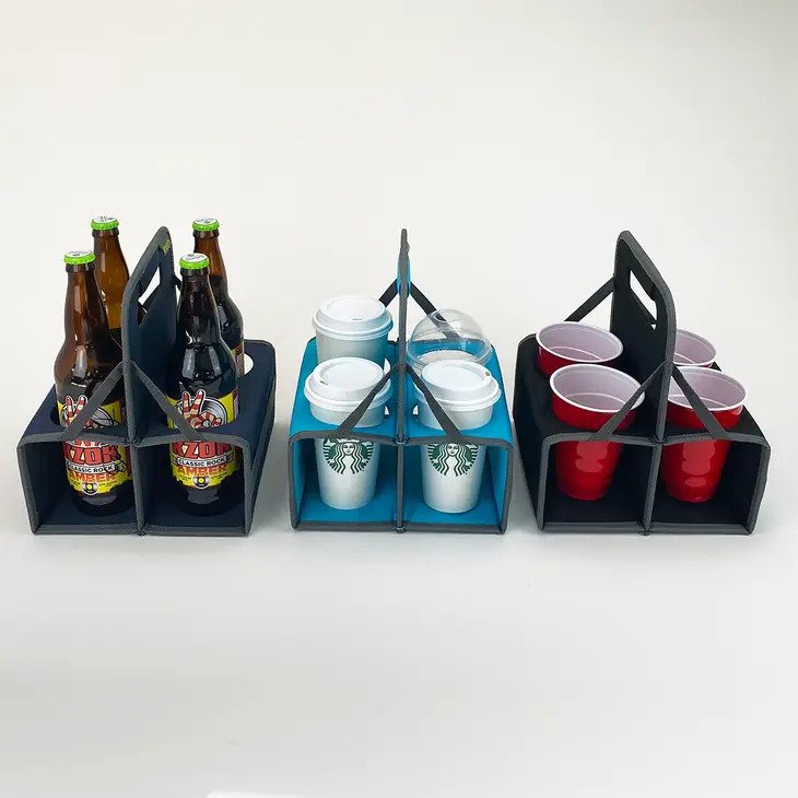 Reusable 6-Cup Drink Carrier