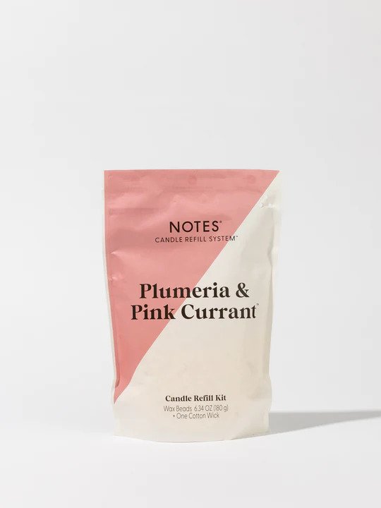 Plumeria & Pink Currant Candle Refill