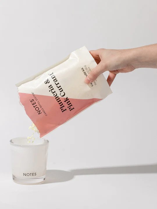 Plumeria & Pink Currant Candle Refill