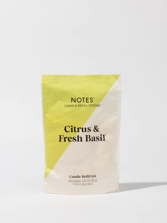 Citrus & Fresh Basil Candle Refill