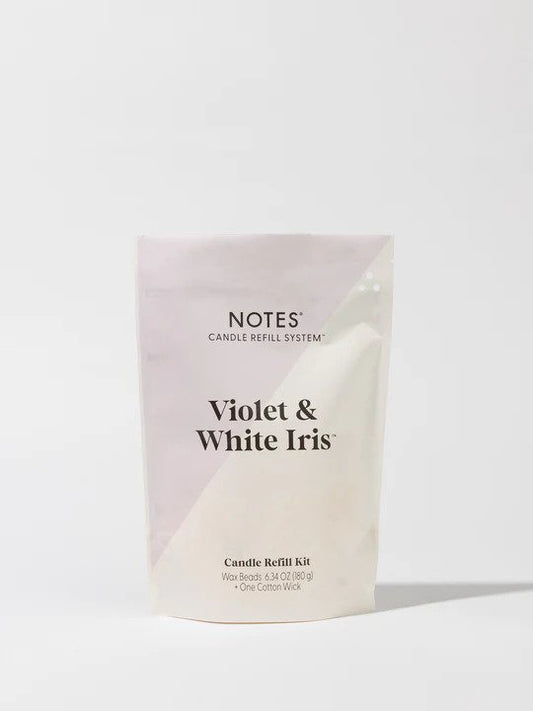 Violet & White Iris Candle Refill