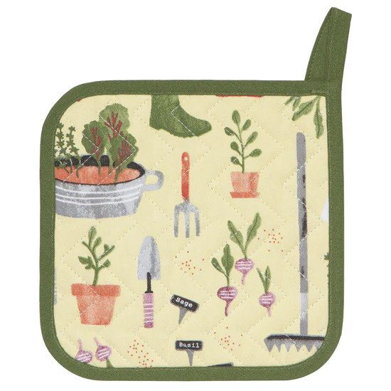 Garden Cotton Quilted Potholder