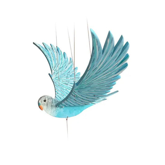 Parakeet Bird Flying Mobile