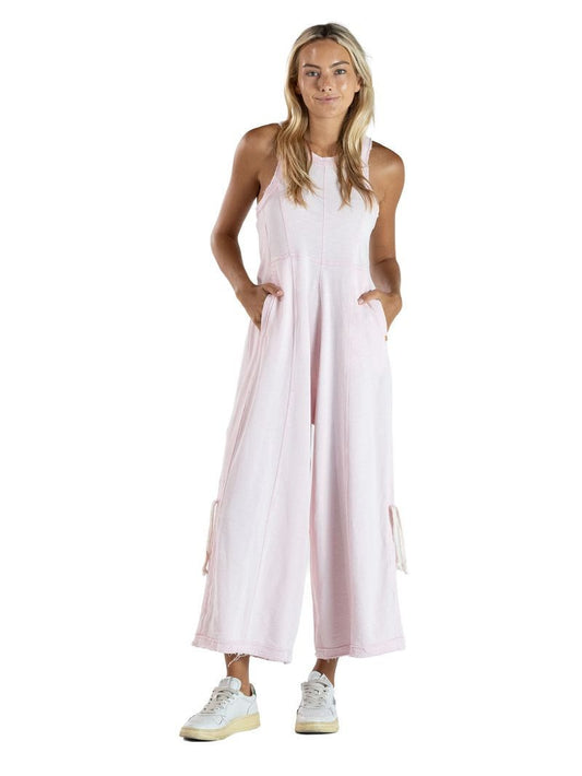 WASHED JUMPSUIT- ROSE