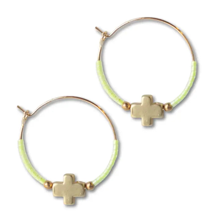 FAITHFUL EARRINGS LIME