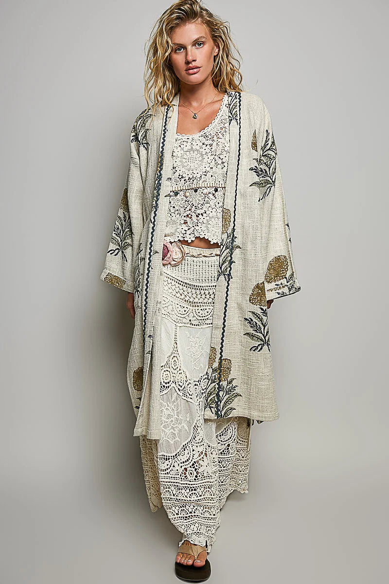 woven kimono