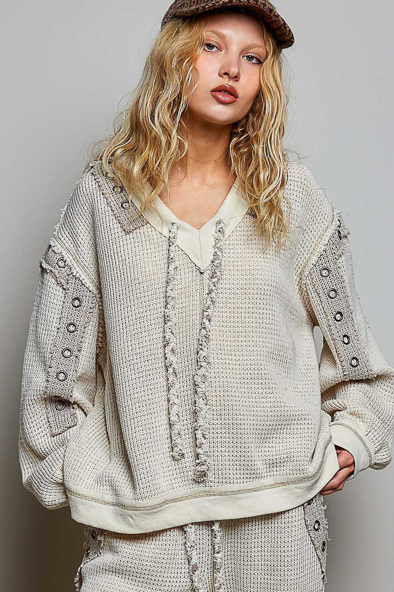 BALLOON SLEEVE TOP