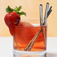 SHORT SS DRINK STRAWS SET4