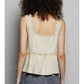EMBROIDERED TANK NATURAL