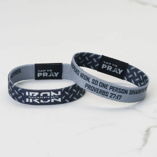 TAP TO PRAY WRISTBAND IRON SHARPENS IRON