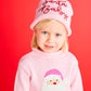 PINK SANTA ROLLNECK SWEATER